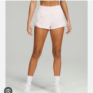 Lululemon Hotty Hot High-Rise 2.5 Strawberry Milkshake Shorts